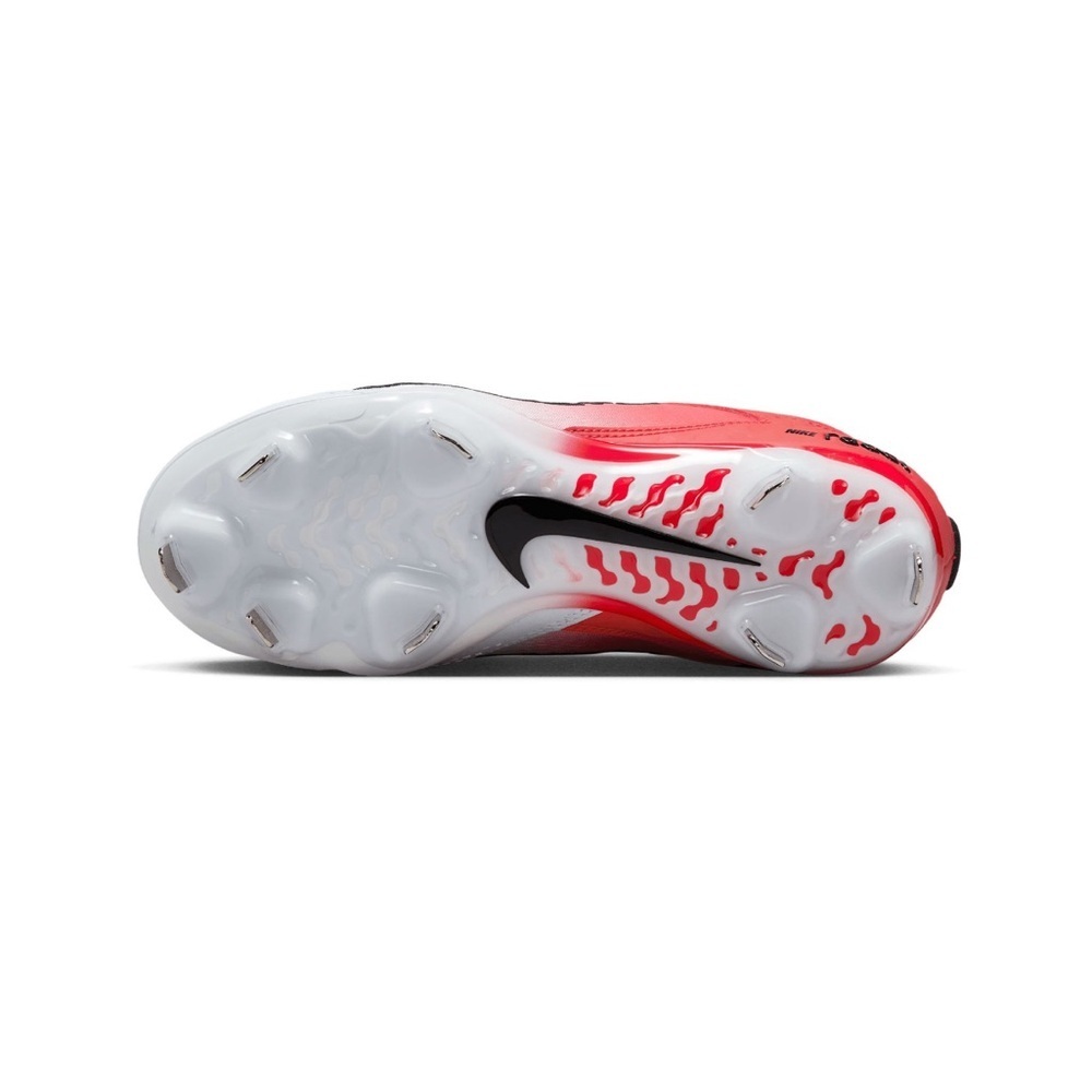 Nike Women's Red and White Cleats - Picture 5 of 10